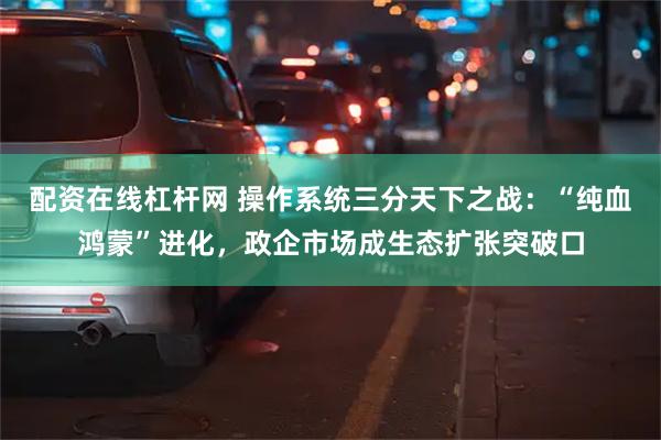 配资在线杠杆网 操作系统三分天下之战：“纯血鸿蒙”进化，政企市场成生态扩张突破口